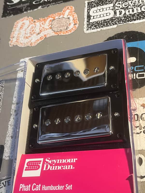 Pre Owned Seymour Duncan SPH90-1s Phat Cat Pickup Set - NICKEL image 1