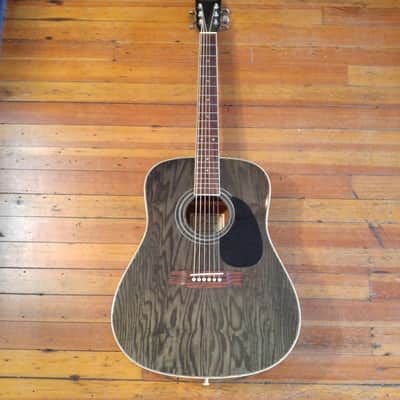 Hohner HW-420G Dreadnought Acoustic Transparent Black image 2