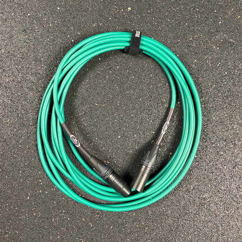 20 Foot XLR cable - Green | Bright Side Sound Machine image 1