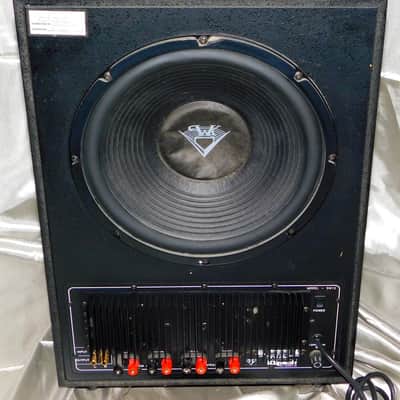 Klipsch SW-12 12" dual driver subwoofer vintage oak image 8