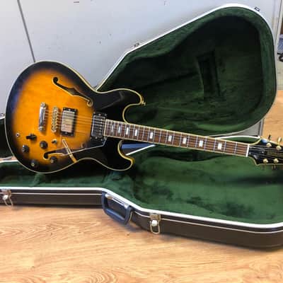 Aria Pro II TA-61 Sunburst Hollow Body Electric Guitar image 1
