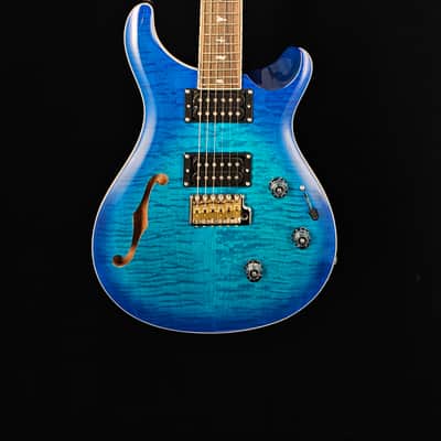 PRS SE Custom 24 Semi-Hollow Piezo Electric Guitar - Lake Blue image 2