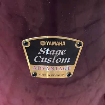 Yamaha Stage Custom Advantage 13x11 Rack Tom - Cranberry Fade image 2
