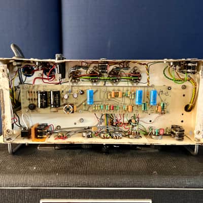 Matamp GT-100 c 1970 - Original vintage UK White face steel panel 100 watt orange green image 8