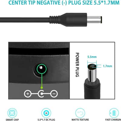9V Power Adapter fits for Casio Keyboard AD-5, AD-5MU AD-5MR WK-110 WK-200 LK-100 LK-220 CTK-496 CTK-573 CTK-700 CTK-710 CTK-720 CTK-2100 Replacement Supply Charger Extra Long Cable Cord 8.2ft image 3