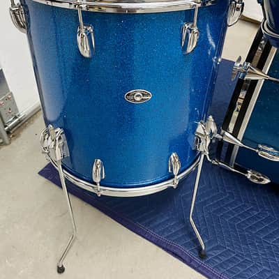 Vintage 1970s Slingerland Modern Solo Outfit No. 2R in Blue Sparkle image 5