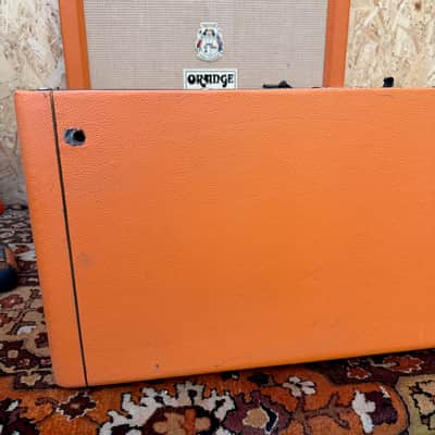 Vintage 1968 1969 Marshall 'Salt and Pepper' Orange 4x12 Amplifier Cabinet EMPTY image 19