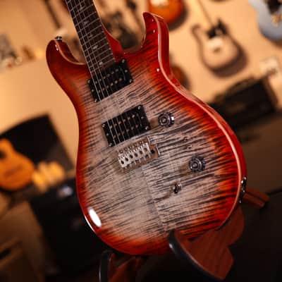 PRS SE Custom 24-08 Electric Guitar - Charcoal Cherry Burst 4094 image 6
