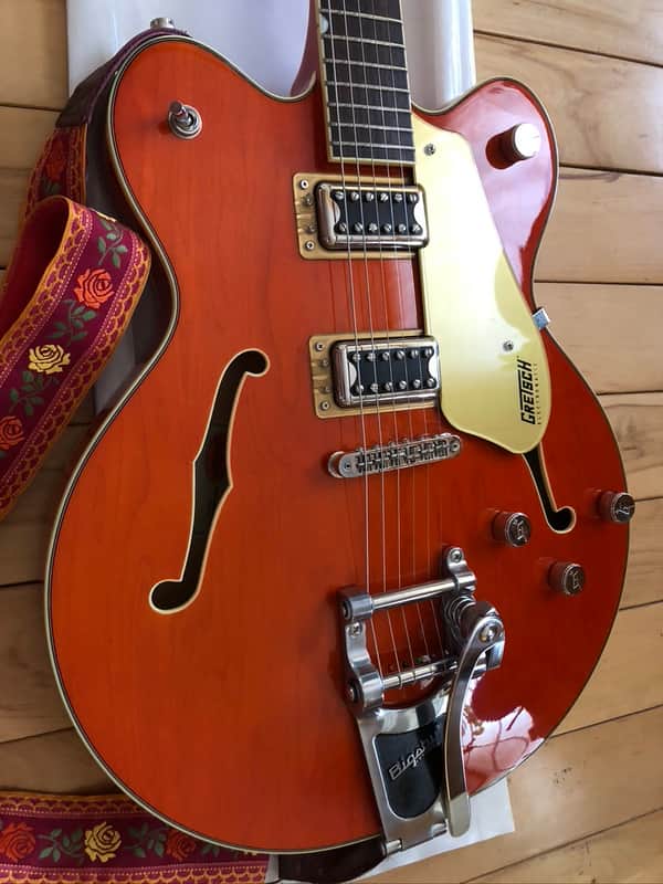Gretsch G5622T Electromatic Center Block Double Cutaway with Bigsby, Laurel Fretboard 2019 - Present - Orange Stain image 1