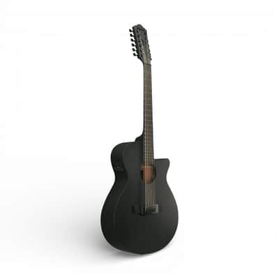 Ibanez AEG1221BOT AEG Series 12-String Acoustic-Electric Guitar, Black Out image 3