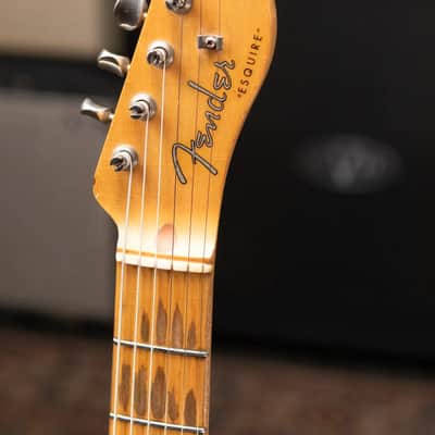 Fender 1956 Esquire Electric Guitar - Refinished Yellow with Hardshell Case - Used image 6