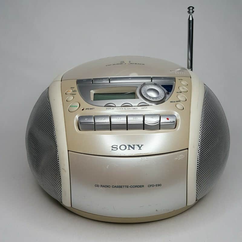 Sony CFD-E90 CD Radio Cassette Player Portable Boombox image 1