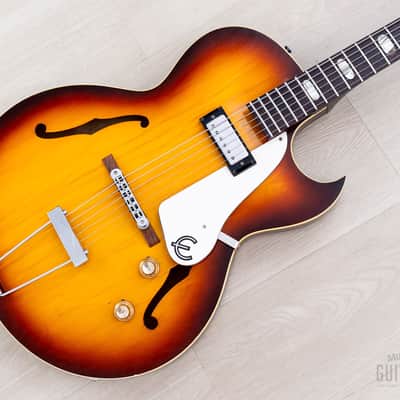 1966 Epiphone Sorrento E452T Sunburst Vintage Cutaway Hollowbody Guitar, Gibson USA-Made Kalamazoo