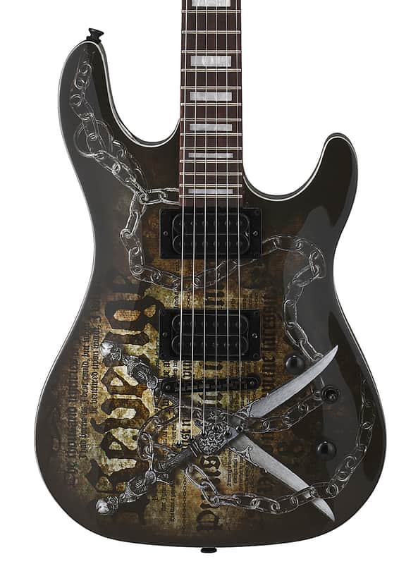Cort KX5-CQ Unique Design Graphic Electric Guitar String Through
