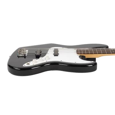 Used Fender Squier Jazz Bass MIM Black 1998 image 4