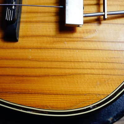 Hofner 5000/1B Super Beatle Bass Guitar 1970s Natural Maple image 6