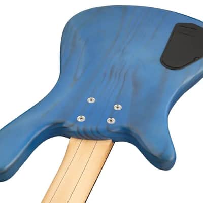 Warwick RockBass Streamer Standard, 4-String - Ocean Blue Transparent Satin image 3