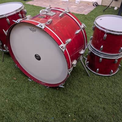 Gretsch 1979-early 80's era USA Custom Shells 24/18/14/13 - Red Wine image 3