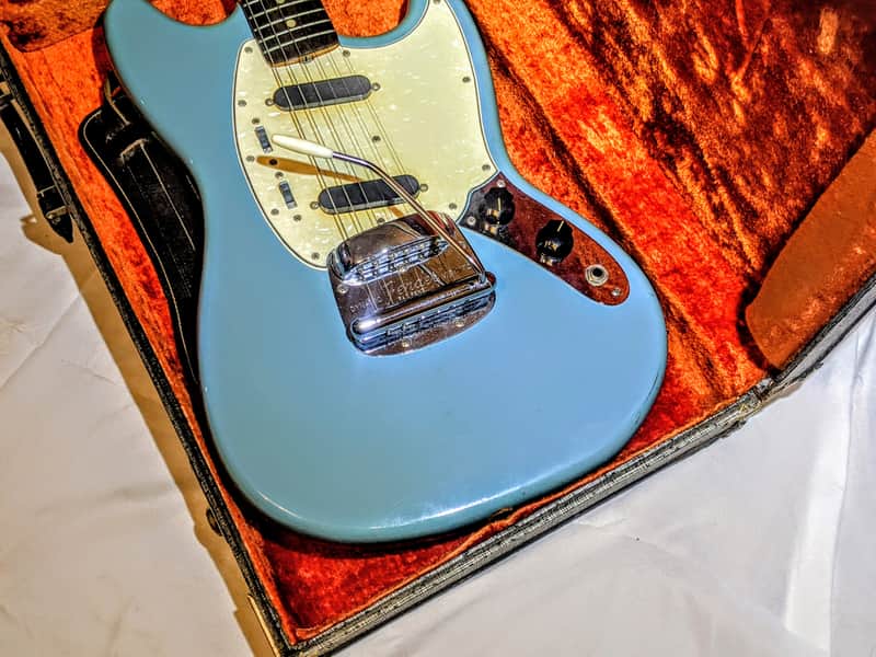 Fender Mustang 1965 - Daphne Blue image 1