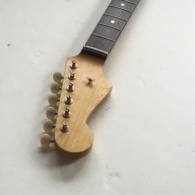 Lefty Musikraft USA Aged Relic 24” Short Scale Mustang Jaguar Guitar Neck Loaded image 24