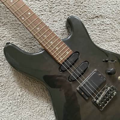J&D Black SSH Electric Guitar, Mahogany Body, Maple Neck, Rosewood Fingerboard image 3
