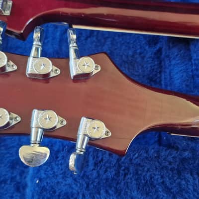 1981 Rickenbacker 4080 6/4 Double Neck 4001 Bass 480 Guitar Burgundy Red image 16