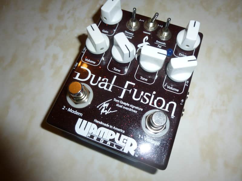 Wampler Dual Fusion Tom Quayle Signature Overdrive 2010s - Red Sparkle image 1