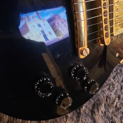 1993 Gibson Les Paul Studio Black Electric Guitar Ebony Fretboard Maple Neck Tune-O-Matic Bridge Gold Hardware Pearl Trapezoid Inlays Gibson Hardshell Case image 23