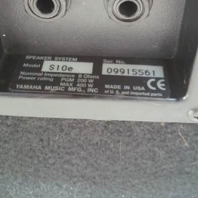 Yamaha S10e Passive PA/Monitor Loudspeaker image 6