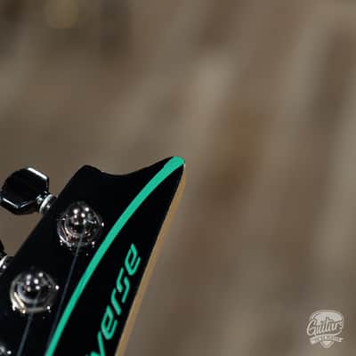 Used Ibanez UV7BK Universe 'Green Dot' 7 String Guitar w/ Case – Black image 10