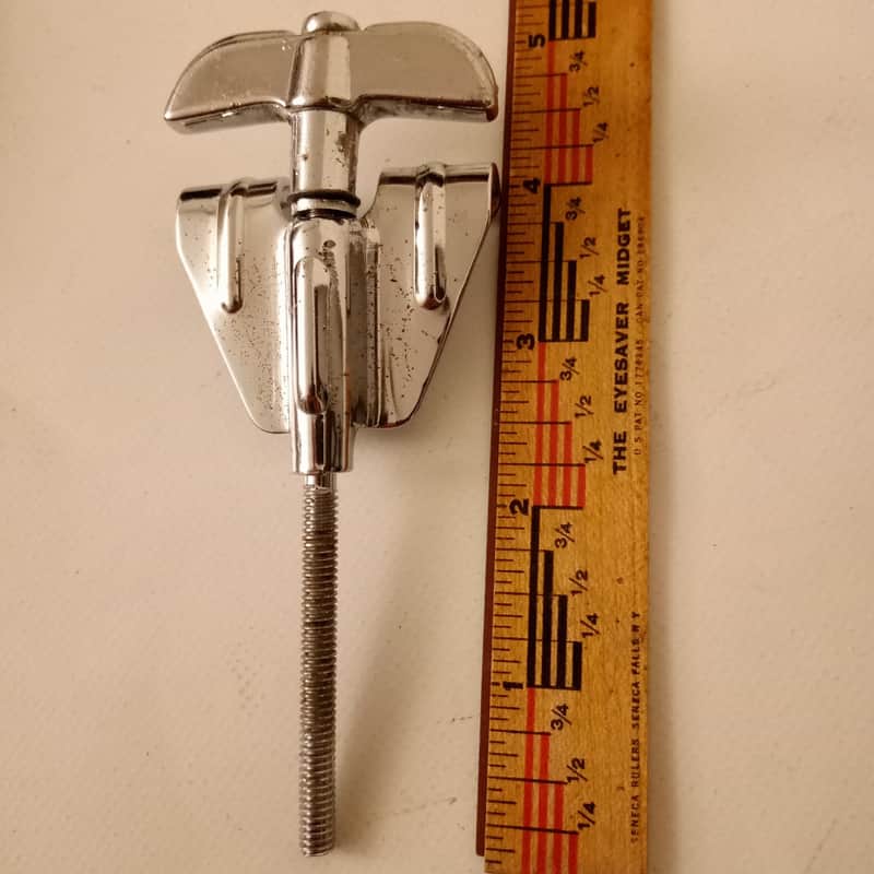 *Rogers Bass Drum T-Rod+Claw Powertone Chrome USA Tension/Tensioner Vintage 60s* image 1