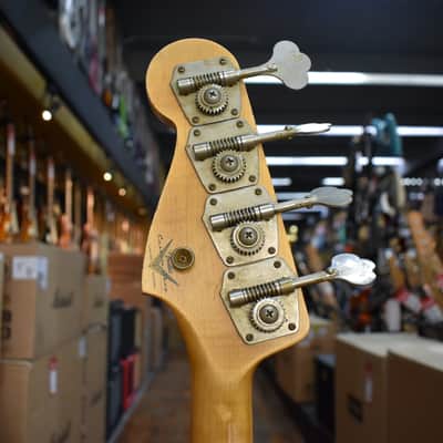 Fender Custom Shop 1958 P-Jazz Bass Heavy Relic Chocolate 3-Color Sunburst w/Tweed Case image 8
