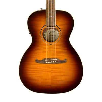 Fender FA-235E Acoustic Guitar, Walnut FB, Mocha Burst image 4