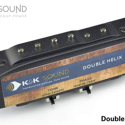 K&K Double Helix Solo – Passive Dual-Coil Magnetic Soundhole Pickup for Steel-String Acoustic Guitars