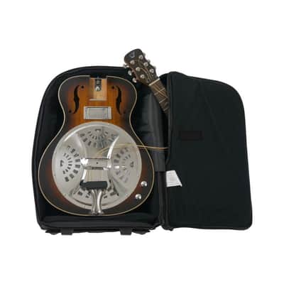 Journey Instruments FR300BE First Class OM Resonator Body Solid African Mahogany Neck 6-String Acoustic-Electric Collapsible Travel Guitar w/Gig Bag image 1