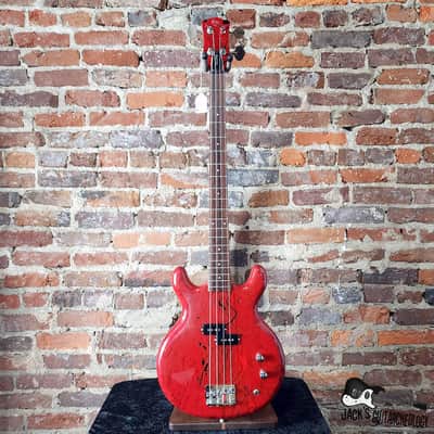 Lotus / Aria Pro II / Matsumoku MIJ Neck-Thru Double Cut Electric Bass  (1970s, Custom Poly Dip) image 2