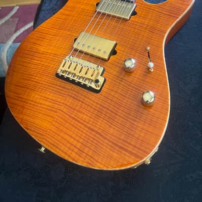 Suhr Modern Trans Amber Maple Flame image 16