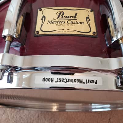 Pearl Masters Series MMX 14X5.5 Snare Drum - Wine Red image 2