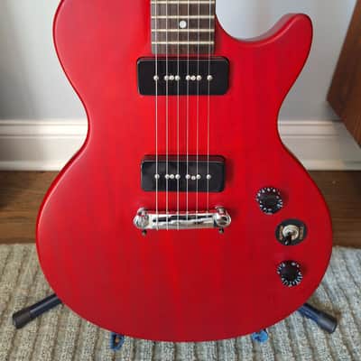 Epiphone Les Paul Special P-90 electric guitar in worn cherry image 1
