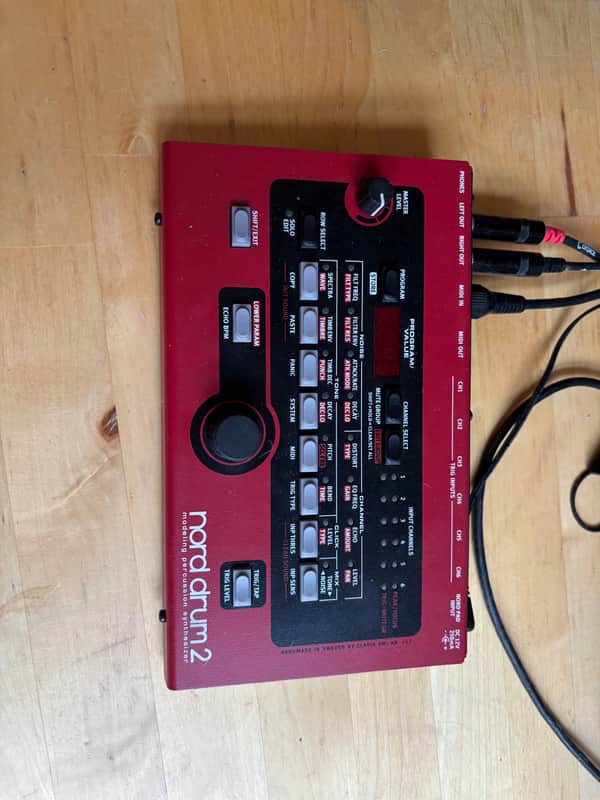 Nord Drum 2 6-Channel Modeling Percussion Synthesizer 2014 - 2016 - Red image 1