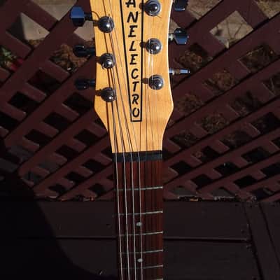 Danelectro Mod 7 "Seven String" Rare, Black Sparkle image 3