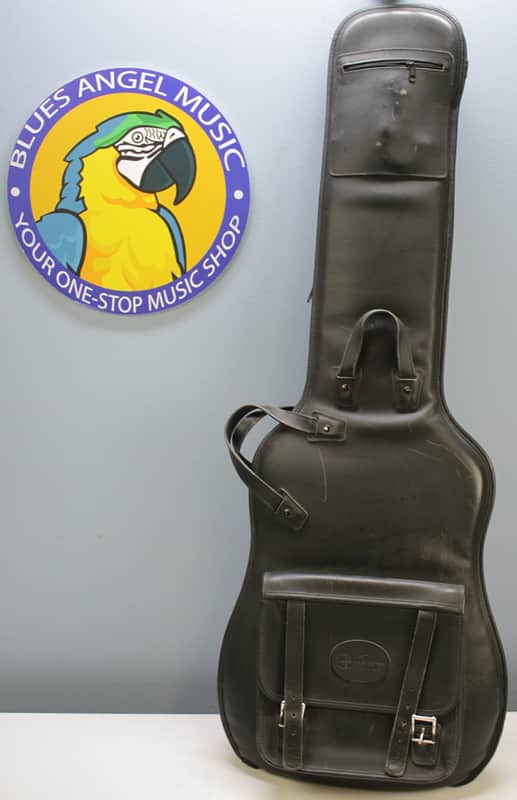 Levy's Standard Leather Bass Gigbag - Black **Warrior Patch** image 1