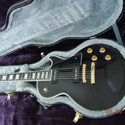 Edwards  E-LP-130CD/P "1954" Black Beauty with Case. WCR P90's! image 2