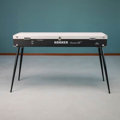 Hohner Clavinet D6 vintage instrument with original legs and transport cover, fresh hammer tip service. image 10