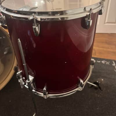 Yamaha 5 piece stage set 2024 - Cranberry red birch image 13
