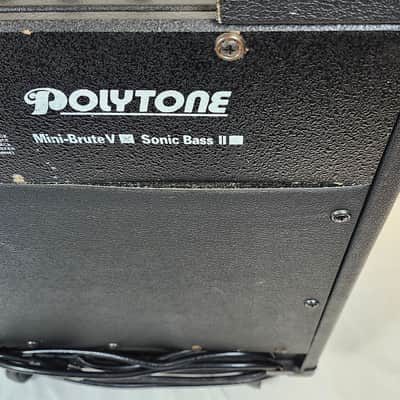 Polytone Vintage Mini Brute V Jazz Guitar & Bass Amp Combo, w/Wheels, 2004ish image 10