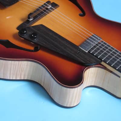 Stephen Andersen Model 17 Custom Sunburst top, Natural back & sides image 6