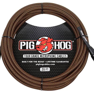 Pig Hog PHM Series Woven High Performance XLR Microphone Cable image 1