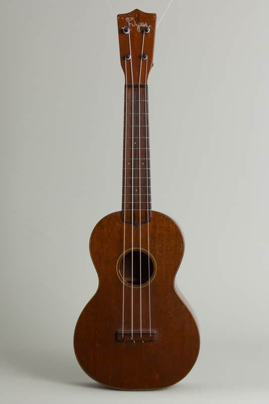 C. F. Martin Style 1-C Concert Ukulele (1926), black tolex hard shell case. image 1