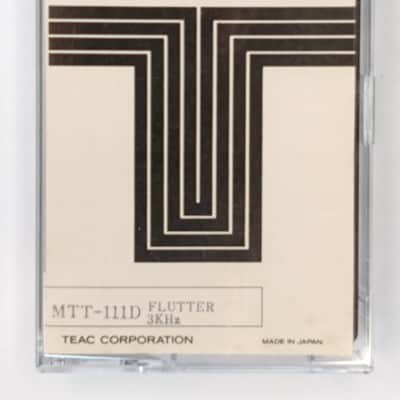 CASSETTE TEST TAPE TEAC MTT-111D FLUTTER 3KHz 1980s image 2
